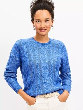 LOFT Cable Sweater
